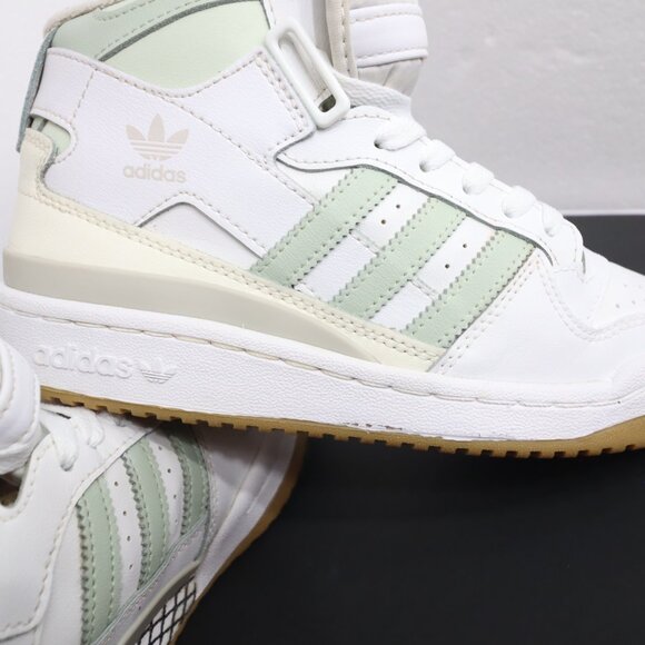 2022 Adidas Postmove Mid White Linen Green Women Size. us 6.5 - Picture 10 of 12